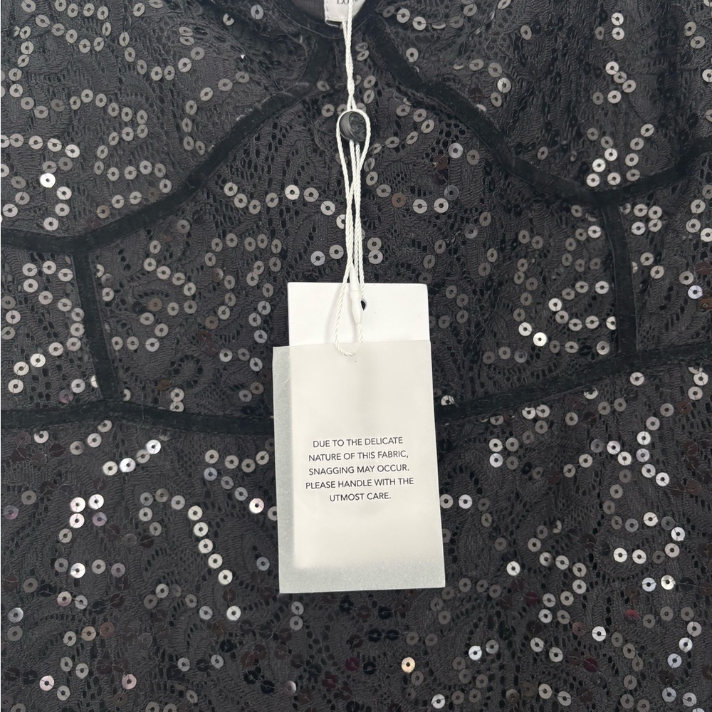 Lovers and Friends Penelope Black Mini Dress NWT REVOLVE - Picture 6 of 9